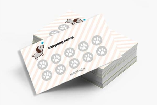 Mẫu phiếu tích điểm pet shop giá rẻ, chất lượng cao