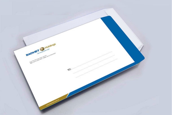 Mẫu phong bì công ty bảo hiểm Bảo Việt