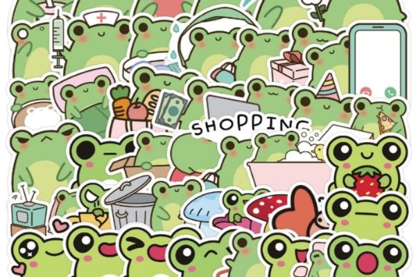 Mẫu sticker ếch xanh giá rẻ, chất lượng cao