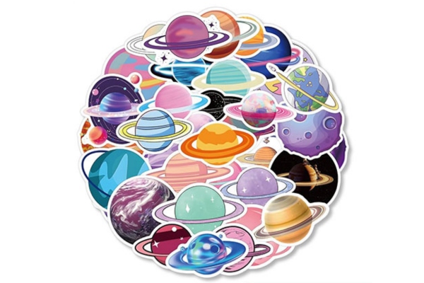Mẫu sticker galaxy huyền bí