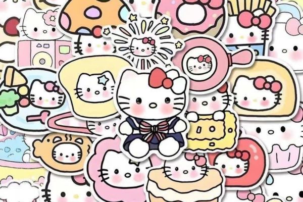 Mẫu sticker Hello Kitty theo yêu cầu tại Hà Nội