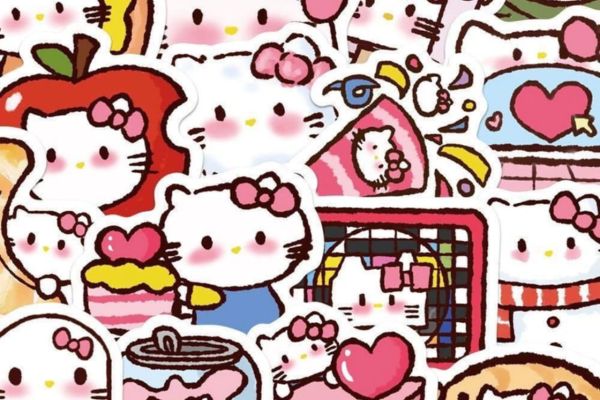 Mẫu sticker Hello Kitty theo yêu cầu tại Hà Nội