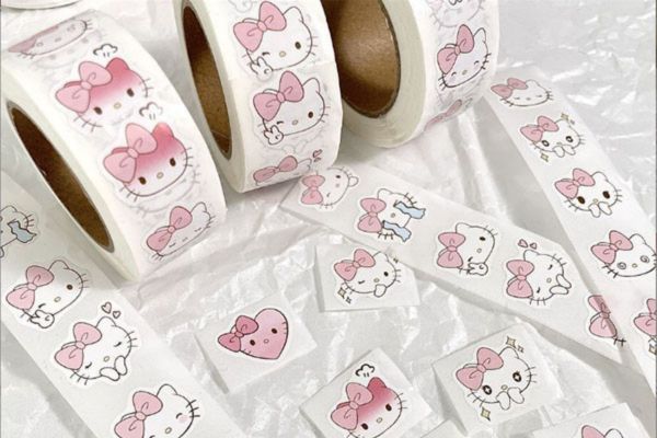 Mẫu sticker Hello Kitty theo yêu cầu tại Hà Nội