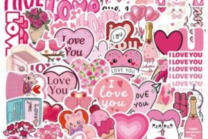 Mẫu sticker tình yêu đẹp, giá rẻ