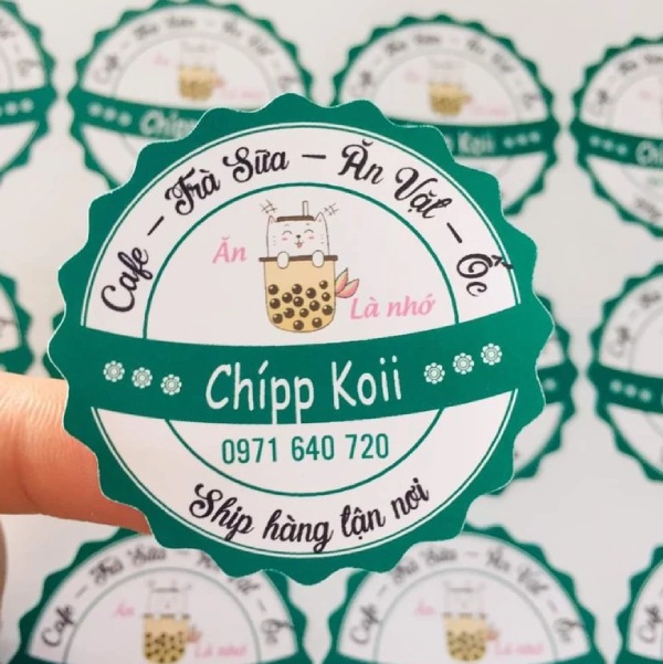In Hoa Long nhận thiết kế và in mẫu sticker tròn giá rẻ