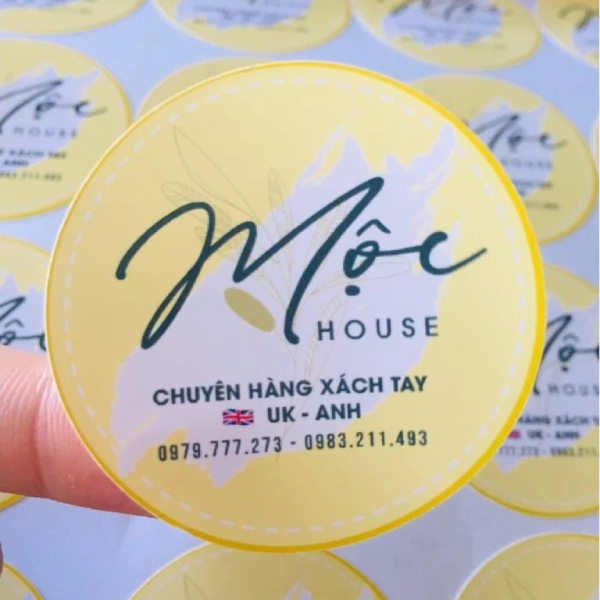 In Hoa Long nhận thiết kế và in mẫu sticker tròn theo yêu cầu
