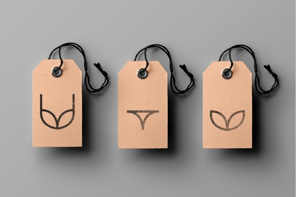 Mẫu tag quần áo đồ lót chất liệu giấy cao cấp