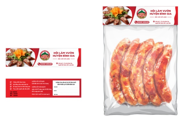 Mẫu tem lạp xưởng decal giấy