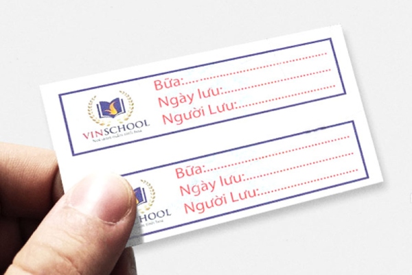 In Hoa Long nhận thiết kế và in ấn mẫu tem lưu mẫu thức ăn theo yêu cầu