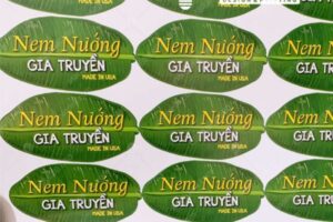 Mẫu tem nhãn nem nướng giá rẻ, chất lượng cao