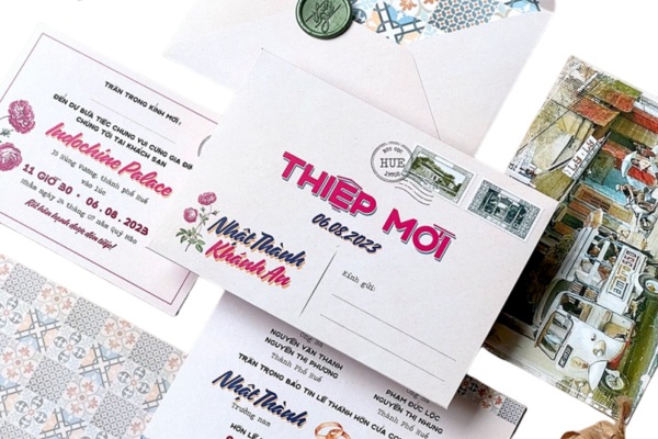 Mẫu thiệp cưới truyền thống mang đậm giá trị văn hóa