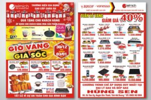 In Hoa Long nhận thiết kế và in Mẫu tờ rơi đồ gia dụng cao cấp