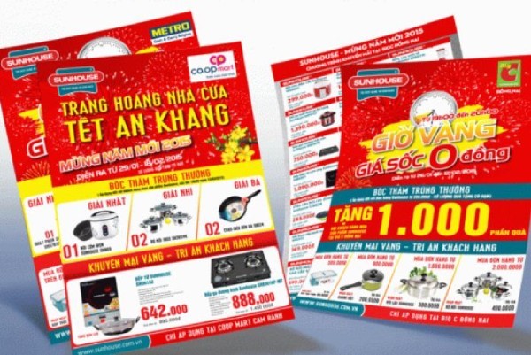 In Hoa Long nhận thiết kế và in Mẫu tờ rơi đồ gia dụng giá rẻ