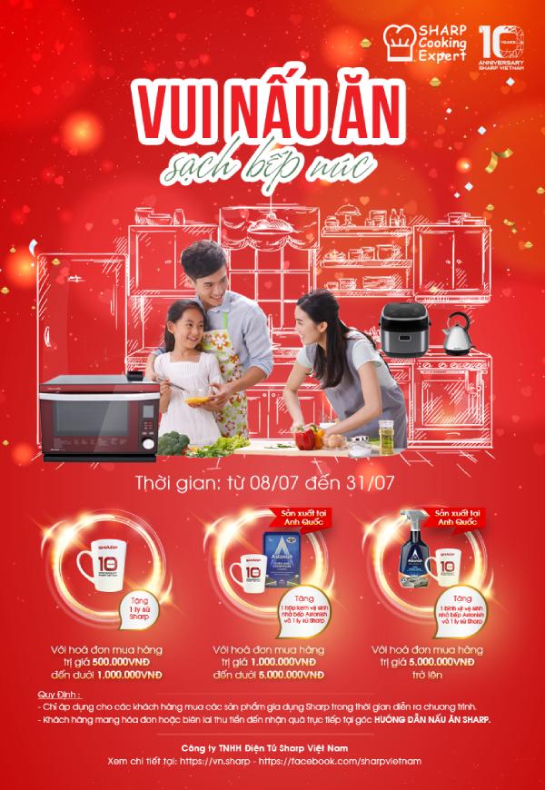 In Hoa Long nhận thiết kế và in Mẫu tờ rơi đồ gia dụng sharp