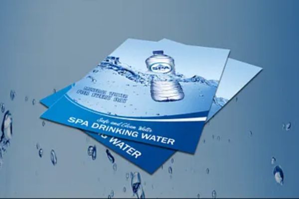 Mẫu tờ rơi nước khoáng giá rẻ, thiết kế theo yêu cầu