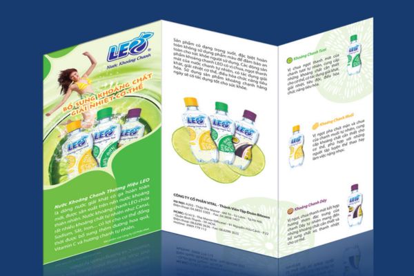 Mẫu tờ rơi nước khoáng giá rẻ, thiết kế theo yêu cầu