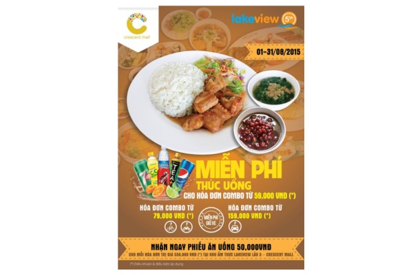 Mẫu tờ rơi quán cơm gà ưu đãi lớn