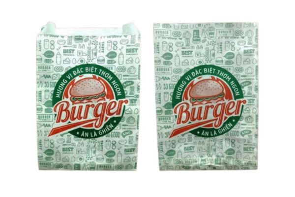 Mẫu túi đựng hamburger giá rẻ, chất lượng cao