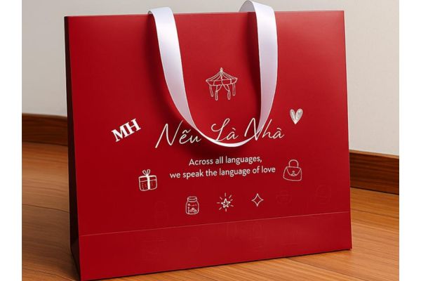 Mẫu túi giấy đựng túi xách đẹp, giá rẻ