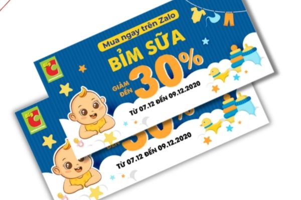 Mẫu voucher mẹ và bé giá rẻ, thiết kế theo yêu cầu