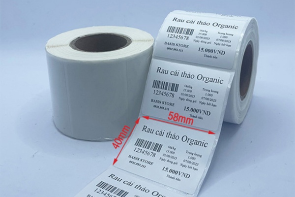 Tem dán giá tiền in giá rẻ kích thước chuẩn