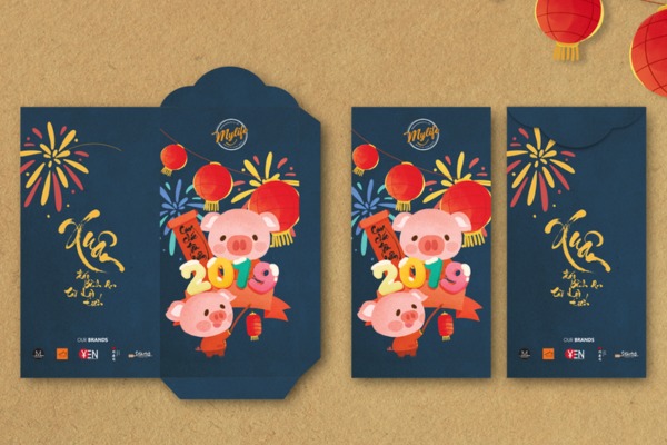 40+ Mẫu bao lì xì con heo dễ thương & Sung túc