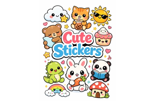 19+ Mẫu sticker cute dễ thương nhất