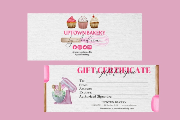 40+ Mẫu voucher tiệm bánh đẹp, thu hút mọi ánh nhìn