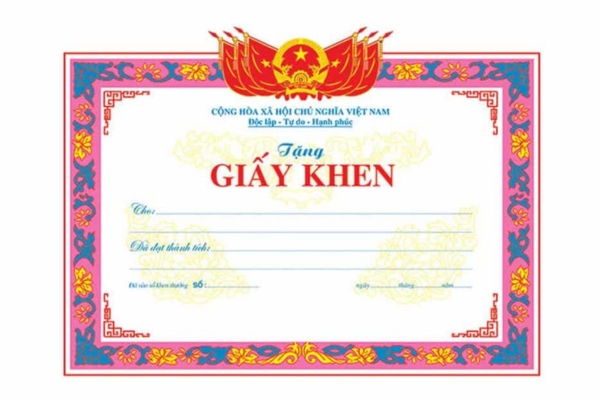 Bảng kích thước giấy khen, bằng khen chuẩn đẹp mắt