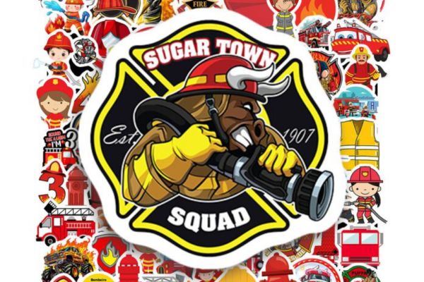 Bộ sticker lính cứu hỏa đẹp, chất lượng cao