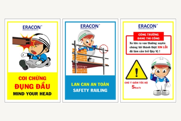 Bộ sticker biển cảnh báo an toàn lao động