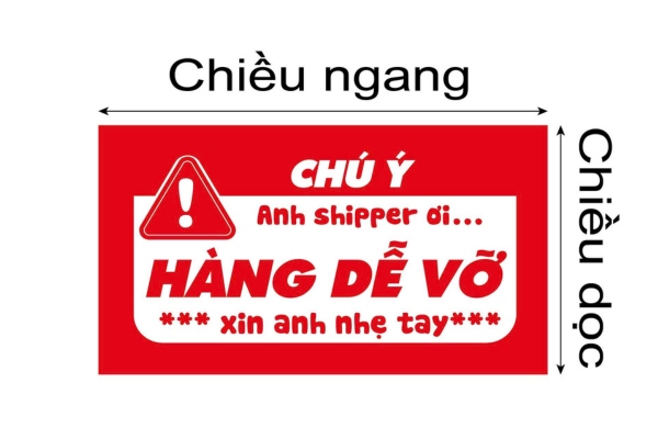 Bộ sticker biển cảnh báo chuẩn kích thước