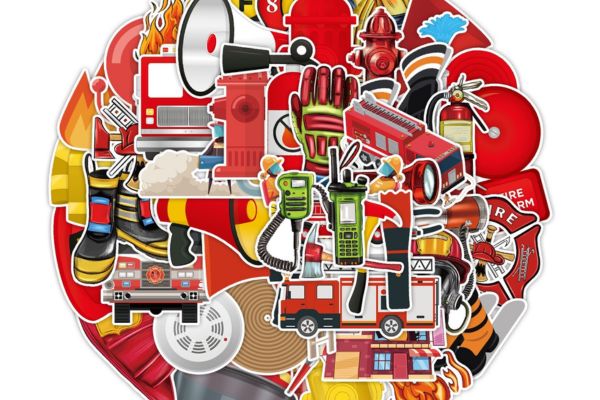 Bộ sticker lính cứu hỏa đẹp, chất lượng cao