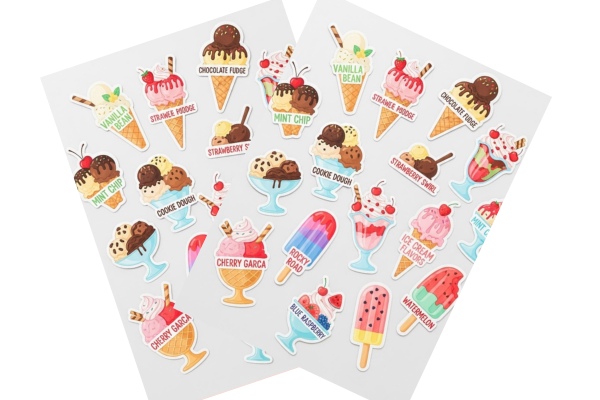 Bộ sticker kem bền chắc