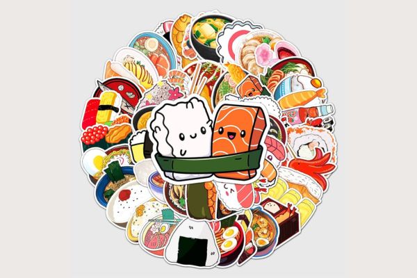 Bộ sticker sushi đẹp, giá rẻ tại Hà Nội