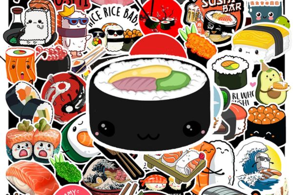 Bộ sticker sushi đẹp, giá rẻ tại Hà Nội