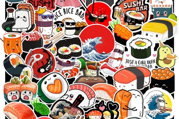 Bộ sticker sushi đẹp, giá rẻ tại Hà Nội