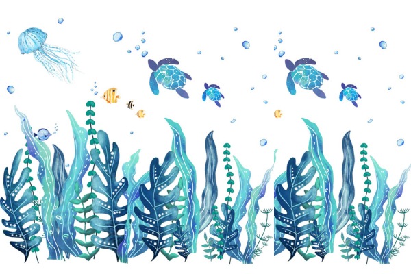 Bộ sticker tông xanh thiên nhiên đại dương