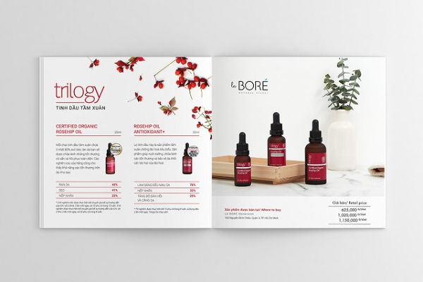 In Hoa Long nhận thiết kế và in ấn mẫu brochure mỹ phẩm lấy ngay