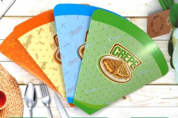 Mẫu túi giấy bánh crepe đẹp, thiết kế theo yêu cầu