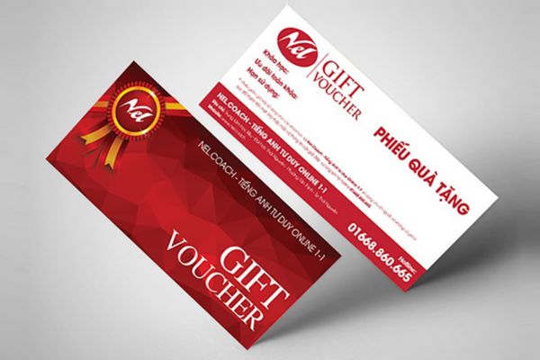 Mẫu voucher quà tặng giá rẻ, chất lượng