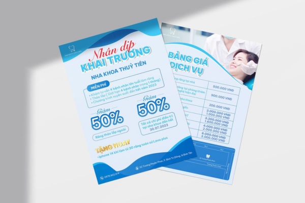 Font chữ thiết kế tờ rơi chuẩn thu hút