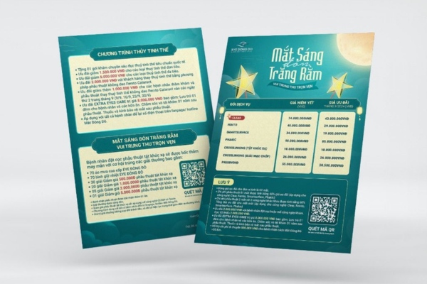 Font chữ thiết kế tờ rơi hiện đại