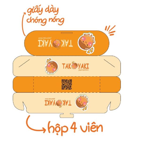 In hộp bánh takoyaki đẹp, giá rẻ tại Hà Nội