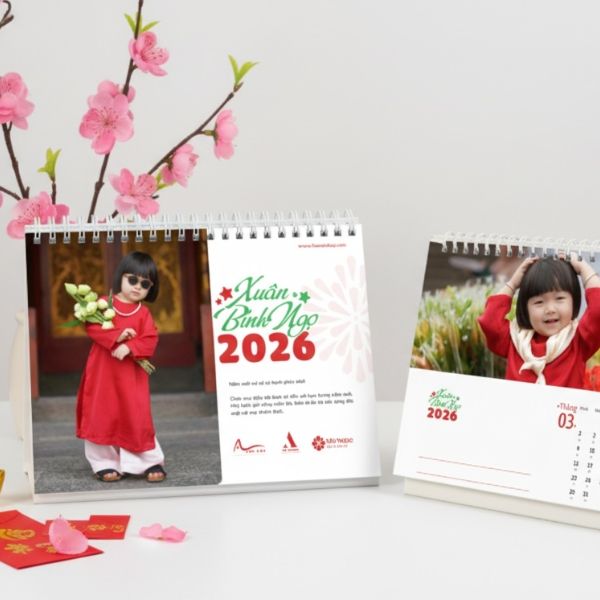 In lịch để bàn cá nhân đẹp, chất lượng cao