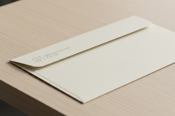 Mẫu bao thư vàng kem gia công cao cấp