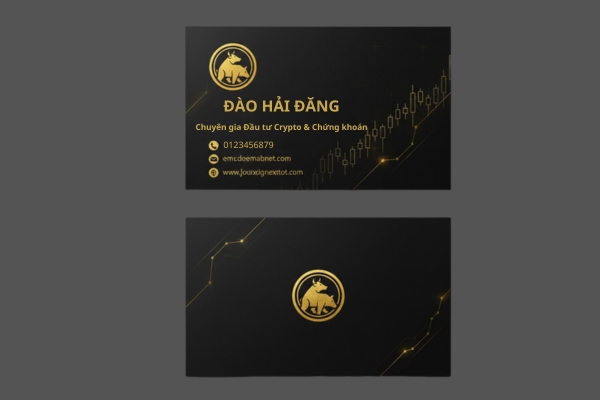 Mẫu card visit chứng khoán cao cấp