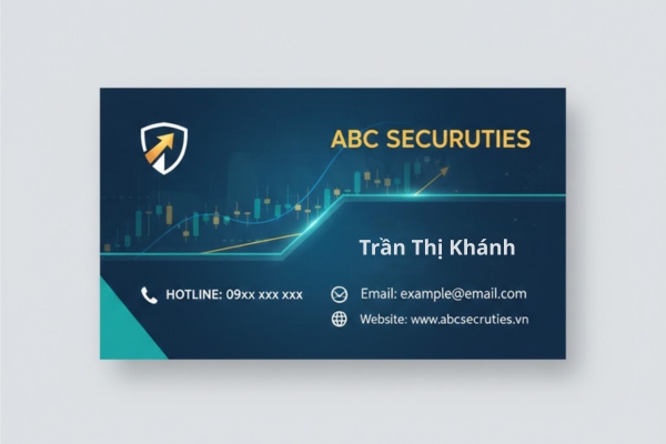 Mẫu card visit chứng khoán uy tín