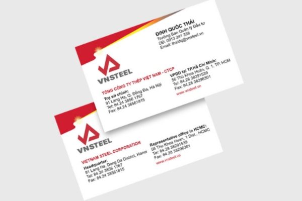 Mẫu card visit tiếng anh đẹp, chất lượng cao
