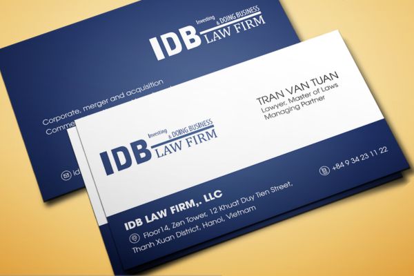 Mẫu card visit tiếng anh đẹp, chất lượng cao